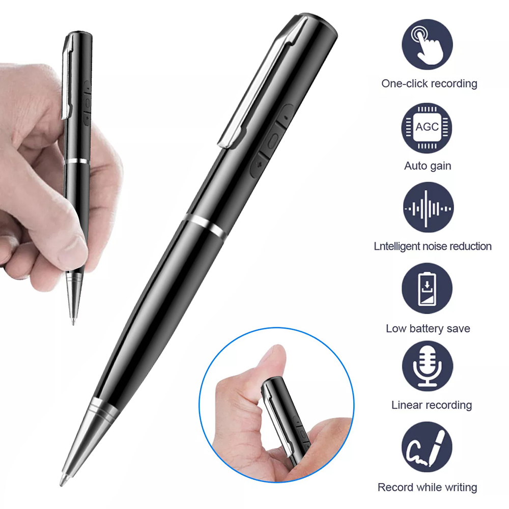 Voice Recorder Pen - Цифровая активированная ручка 360-градусный звук, активированный