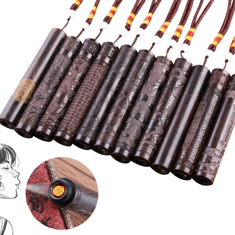 Electronics And Gadgets With A - Креативная электронная зажигалка из сандалового дерева,