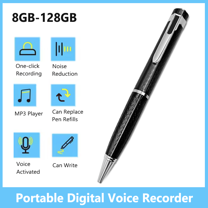 Voice Recorder Pen - Цифровой диктофон 8 ГБ-128 ГБ, профессиональная