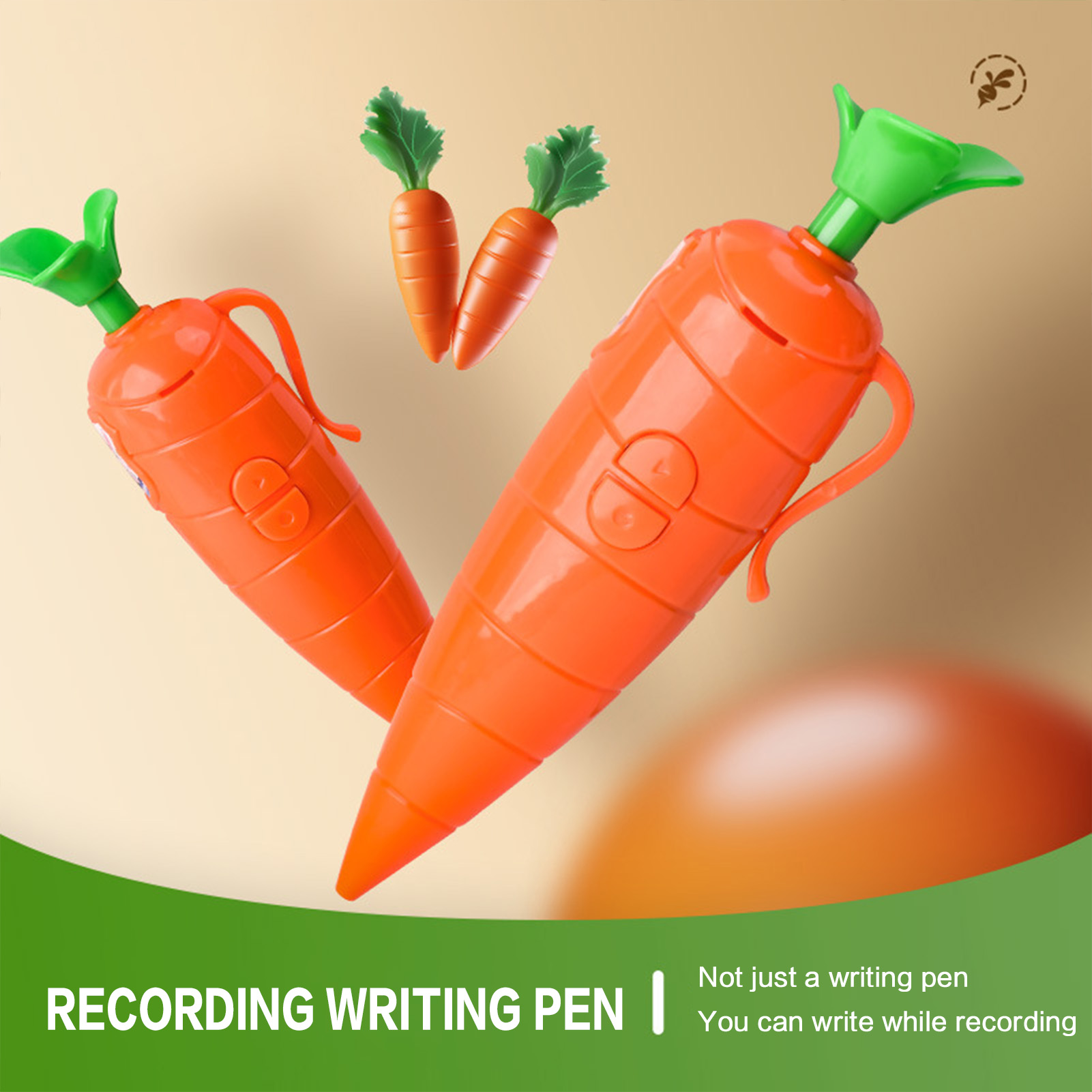 Voice Recorder Pen - Ручка-диктофон в форме морковки Многофункциональная шариковая