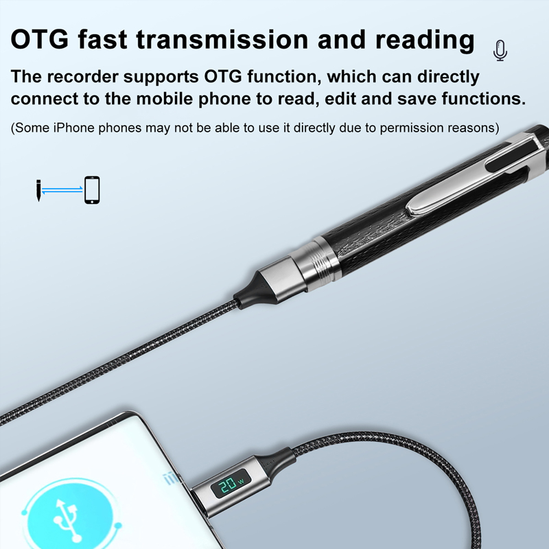 Цифровой диктофон 8 ГБ-128 ГБ, – обзор и цена Voice Recorder Pen