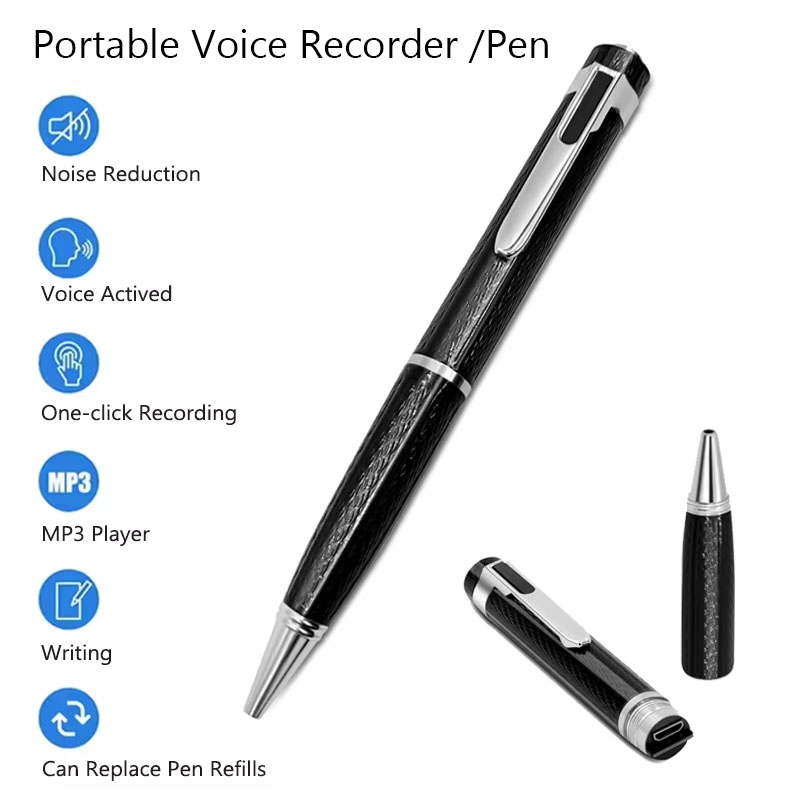Портативный цифровой диктофон, – обзор и цена Voice Recorder Pen