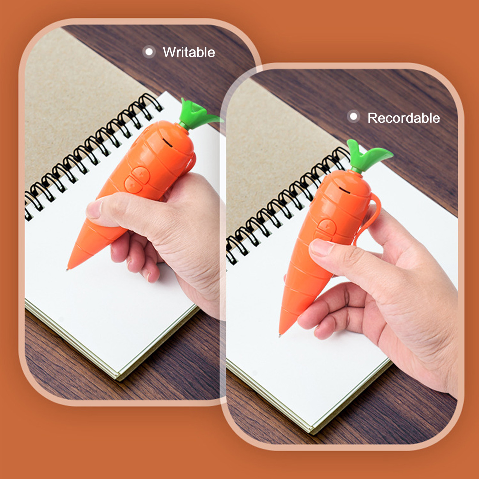 Ручка-диктофон в форме морковк – обзор и цена Voice Recorder Pen